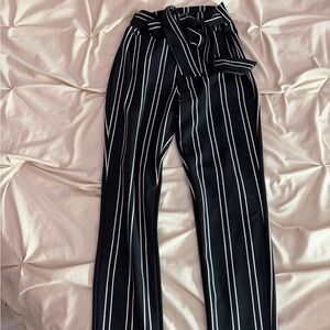 Windsor Black and White Striped Trousers